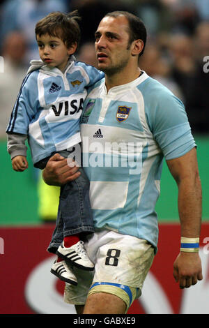 Rugby Union - IRB Rugby World Cup 2007 - Semi Final - South Africa v Argentina - Stade de France Stock Photo
