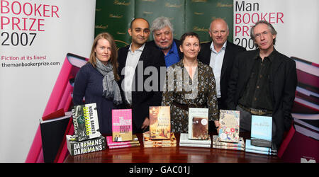 The shortlisted candidates for the 2007 Man Booker Prize stand with ...