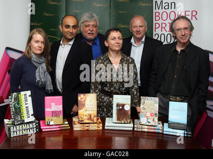 The shortlisted candidates for the 2007 Man Booker Prize stand with ...