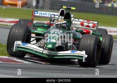 Formula One Motor Racing - Canadian Grand Prix - Race. Eddie Irvine, Jaguar Stock Photo