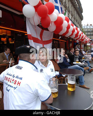 England v France Rugby World Cup Semi-Final Stock Photo