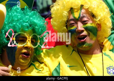 Soccer -FIFA World Cup 2002 - Group C - Costa Rica v Brazil Stock Photo