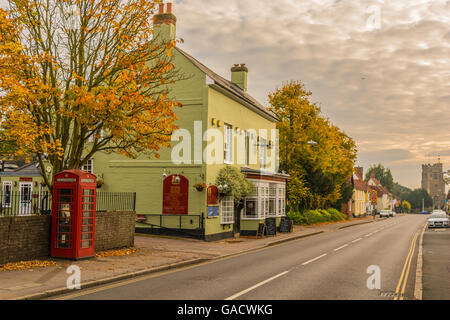 earls colne essex church small village england high street uk gb Stock ...