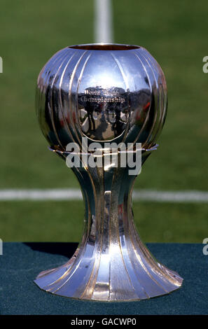 Original FIFA World Cup trophy, designed by sculptor Silvio Stock Photo