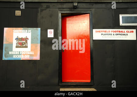 The Bright Finance Stadium home to Sheffield FC, The world's oldest football club Stock Photo