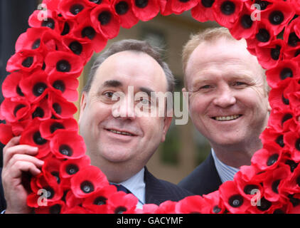 Scottish poppy appeal launched Stock Photo