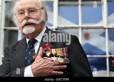 Scottish poppy appeal launched Stock Photo