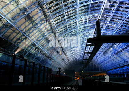 A view of the new St. Pancras International Station, which was officially opened by Britain's Queen Elizabeth II tonight. Stock Photo