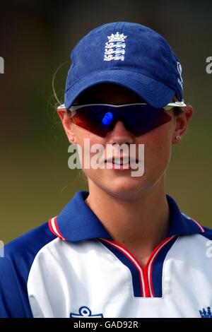 Cricket - Women's International Friendly - New Zealand v England. England's Laura Newton Stock Photo