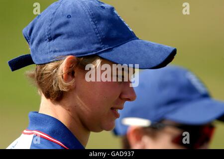 Cricket - Women's International Friendly - New Zealand v England. England's Hannah Lloyd Stock Photo