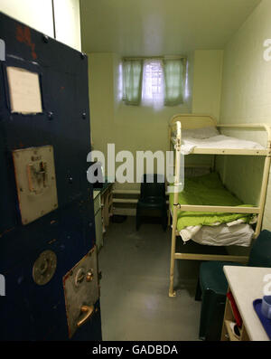 Pictured is a general view of the inside of a prison cell in Block E at ...