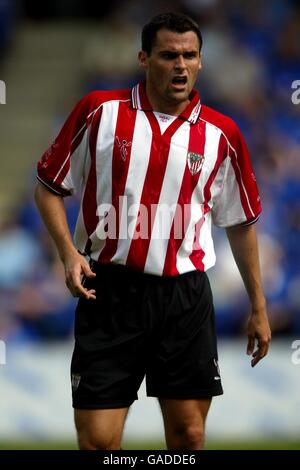 Athletic Bilbao's Pablo Orbaiz during the match against Leicester City Stock Photo