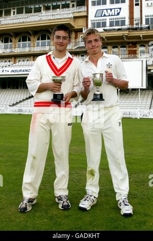 Cricket - The Hobbs Trophy - Croydon SCA u15's v London SCA u15's Stock Photo