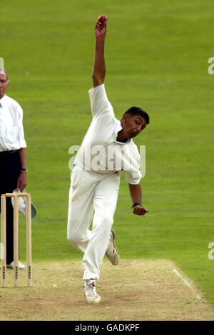 Cricket - The Hobbs Trophy - Croydon SCA u15's v London SCA u15's. Action from the Hobbs Trophy at the AMP Oval Stock Photo