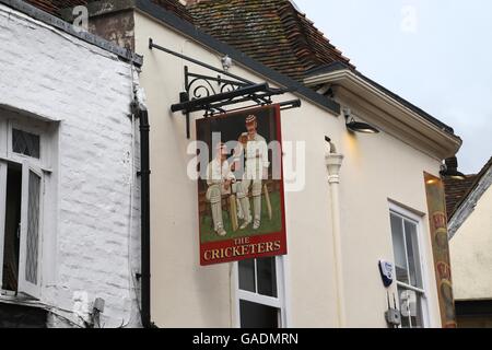 The Cricketers Pub, Canterbury, Kent, England. Stock Photo