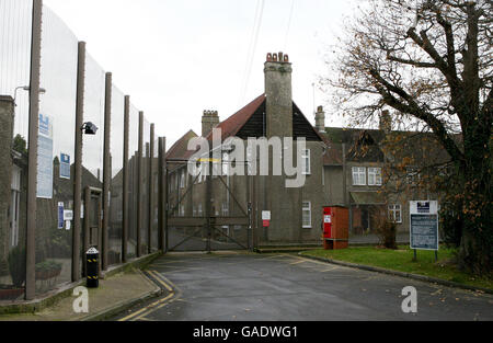 A general view of the entrance to HMP Blantyre House near Goudhurst, Kent. Stock Photo