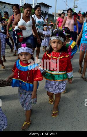 Snake - Festival on the Day of San Pedro  in PUERTO PIZARRO . Department of Tumbes .PERU Stock Photo