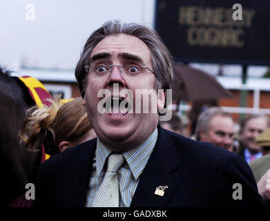 Denman owner Harry Findlay after victory in The Hennessy Cognac Gold Cup at Newbury Racecourse. Stock Photo
