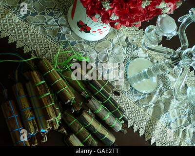 Marawi City, Philippines. 04th July, 2016. Dodol is a glutinous rice with durian and coconut milk served during Eid'l Fitr as dessert of Muslim Maranaos of Lanao del Sur. © Sherbien Dacalanio/Pacific Press/Alamy Live News Stock Photo