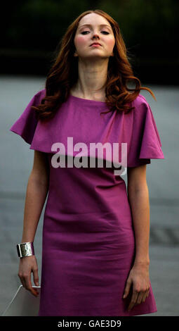 International model Lily Cole is unveiled as the new face of the Marks and Spencers Limited Collection during a photocall at the University of Westminster, central London. Stock Photo