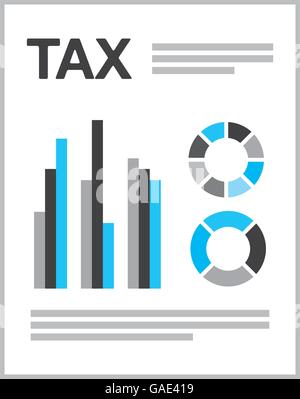 tax form isolated icon design Stock Vector