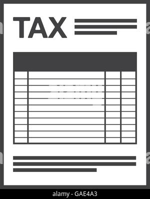 tax form isolated icon design Stock Vector