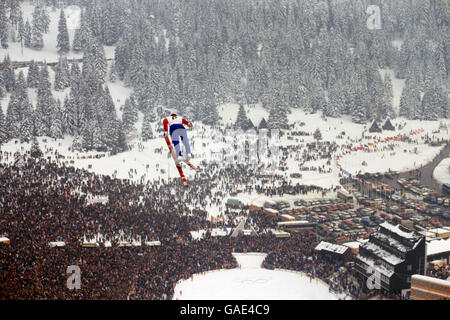 Winter Olympic Games 1984 - Sarajevo. General View of the Ski Jump. Stock Photo