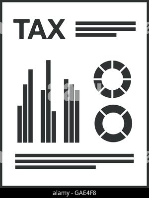 tax form isolated icon design Stock Vector