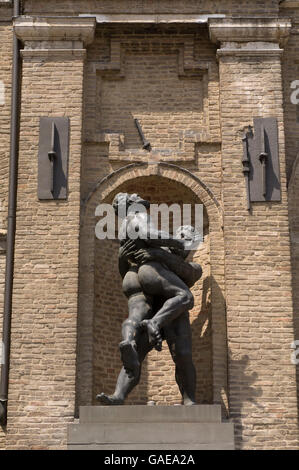 Sculpture, Piazza Garibaldi, Parma, Emilia-Romagna, Italy, Europe Stock Photo