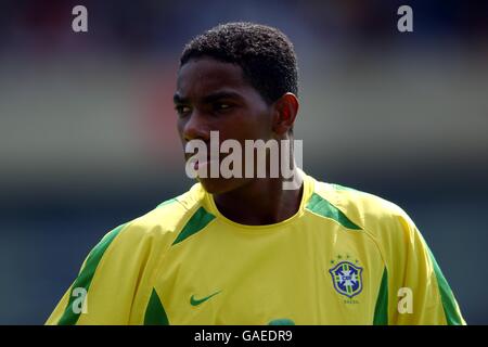 International Soccer - Under 17 Tournament - England v Brazil. Sandro, Brazil Stock Photo