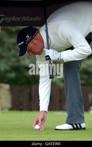 Golf - The 131st Open Golf Championship - Muirfield - Third Round. Mikko Ilonen Stock Photo