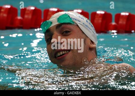 Manchester 2002 - Commonwealth Games - Swimming - Men's 50m Breaststroke Semi Final Stock Photo