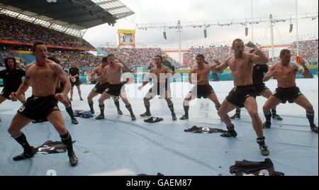 Manchester 2002 - Commonwealth Games - 7's Rugby Final - New Zealand v Fiji Stock Photo