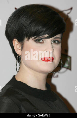 Kelly Osbourne arrives for a charity performance celebrating 10 years of the popular musical Chicago at the Cambridge Theatre, London. Stock Photo