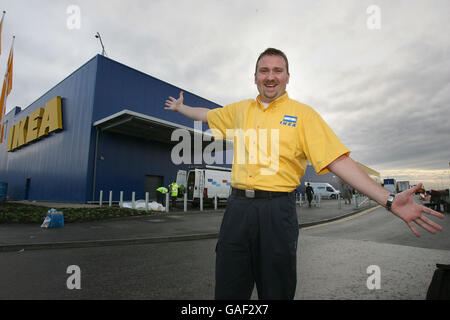 IKEA store manager Paul Reid at the new IKEA store in Belfast, Northern Ireland. Stock Photo