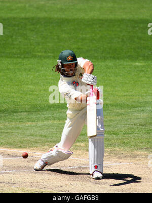 Australia's Andrew Symonds in action against India during day three of the 1st Test between Australia and India at the MCG Stock Photo