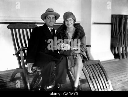 Famous Composers - Irving Berlin - Southampton - 1926 Stock Photo