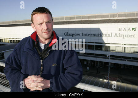 John Smeaton speaks on Glasgow Airport terror attack Stock Photo