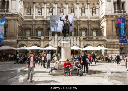 Exterior facade of the Annenberg Courtyard at Royal Academy of Arts, Summer Exhibition, London, U.K. Stock Photo