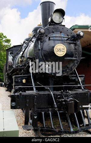 Ole 382 or the Cannonball Engine at the Casey Jones Railway Museum at Jackson Tennessee Stock Photo