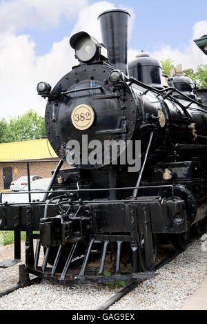 Ole 382 or the Cannonball Engine at the Casey Jones Railway Museum at Jackson Tennessee Stock Photo