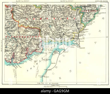 SOLWAY FIRTH:Scotland Cumberland Dumfries Roxburgh.Constituencies.BACON ...