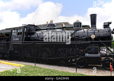 Ole 382 or the Cannonball Engine at the Casey Jones Railway Museum at Jackson Tennessee Stock Photo