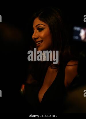 Shilpa Shetty arrives for the final performance of the dance and musical extravaganza, Miss Bollywood, at the Royal Albert Hall in west London.