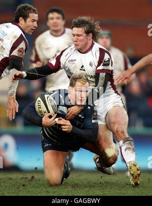 Rugby Union - Guinness Premiership - Sale Sharks v Leicester Tigers - Edgeley Park Stock Photo