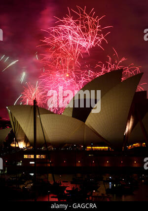 Countdown to New Year's Day is kicked off with fireworks over the
