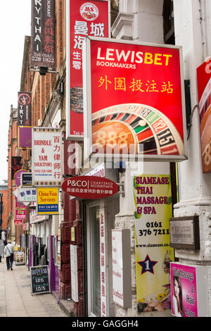 China Town in Faulkner Street, Manchester, UK Stock Photo