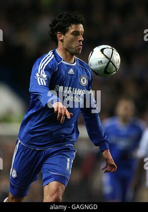 Soccer - Carling Cup - Semi Final - First Leg - Chelsea v Everton - Stamford Bridge. Michael Ballack, Chelsea Stock Photo