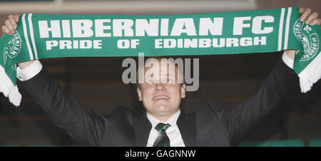 New Hibs manager Stock Photo
