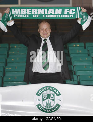New Hibs manager Stock Photo